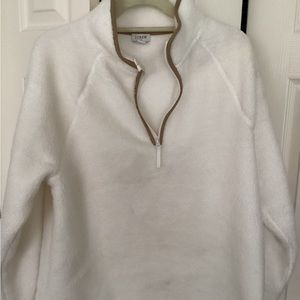 Jcrew Fleece pullover will be out of town as of 1/23